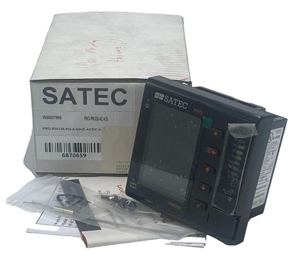 SATEC PM335 PRO AC/DC Power Quality Meter 16GB PRO-PM335-PQ-5-60HZ-ACDC-IOS NSMP