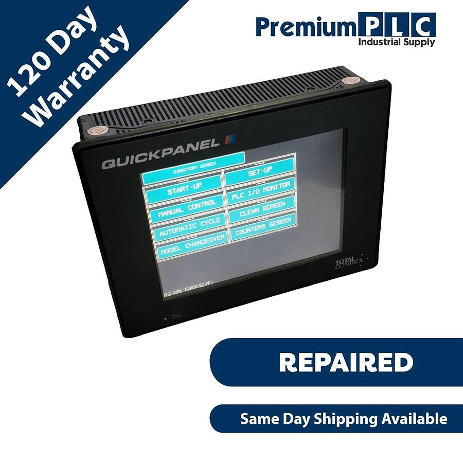 Refurbished GE FANUC TOTAL CONTROL CQPI31200C2P-A QUICKPANEL W/ QPI-MBP-201-G MODBUSPLUS