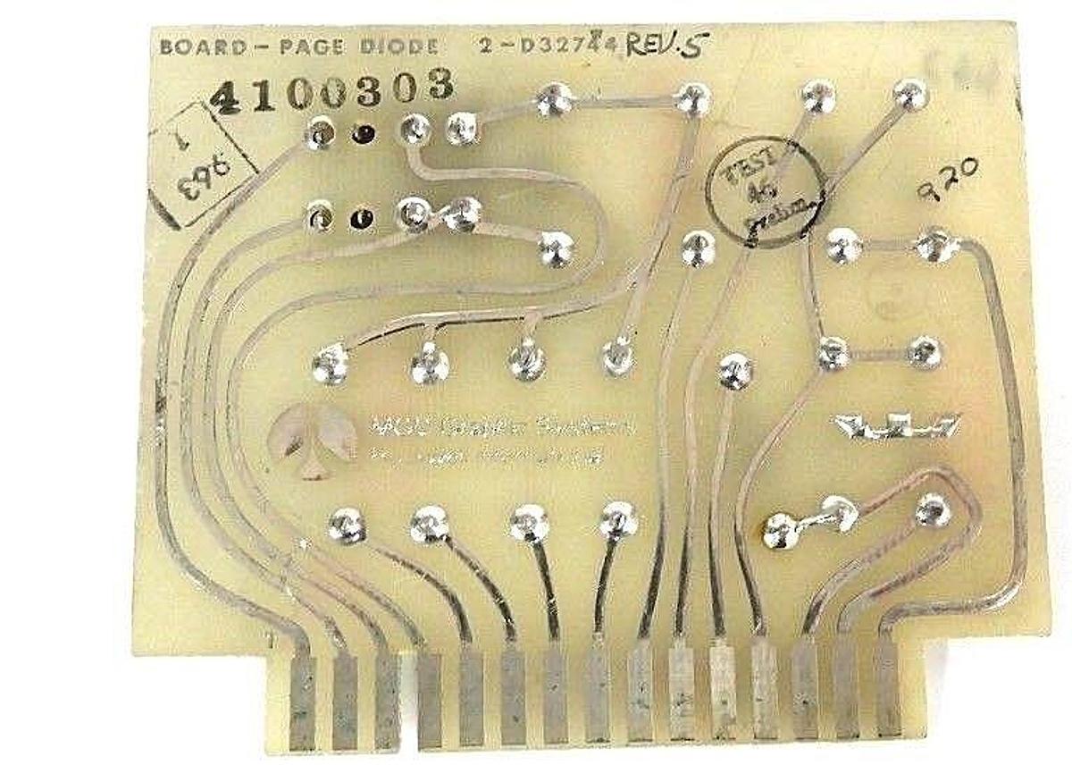 Used MGD GRAPHIC SYSTEMS ROCKWELL 2-D32744 BOARD PAGE DIODE REV. 5
