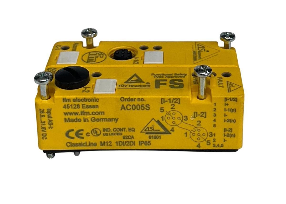 IFM ClassicL45 1DI/2DI M12 / AC005S ClassicLine AS INTERFACE BUS MODULE NSNP