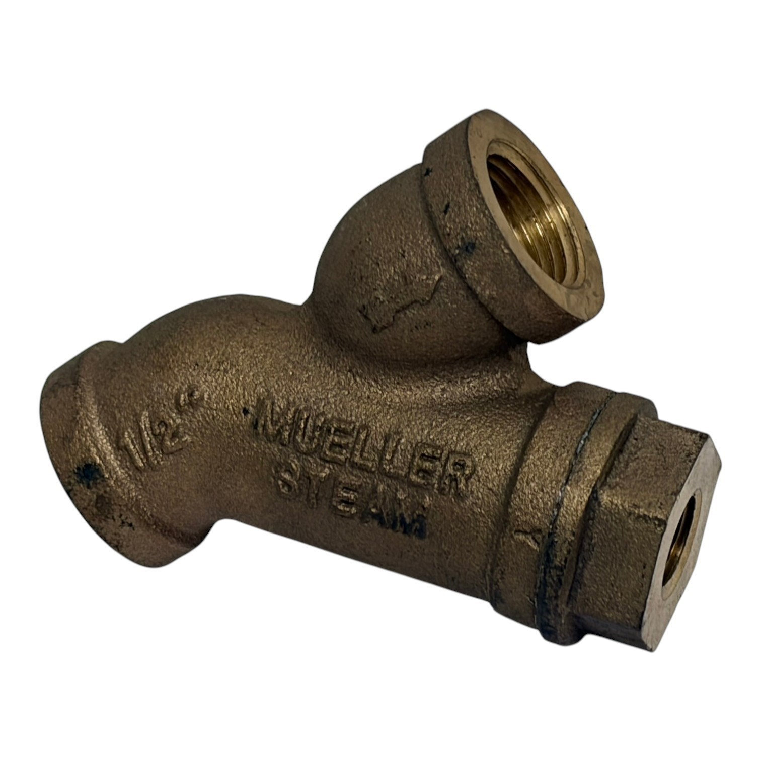 Used Mueller 351M Bronze Y Strainer 1/2" NPT Female Threaded 150 SWP Valve New