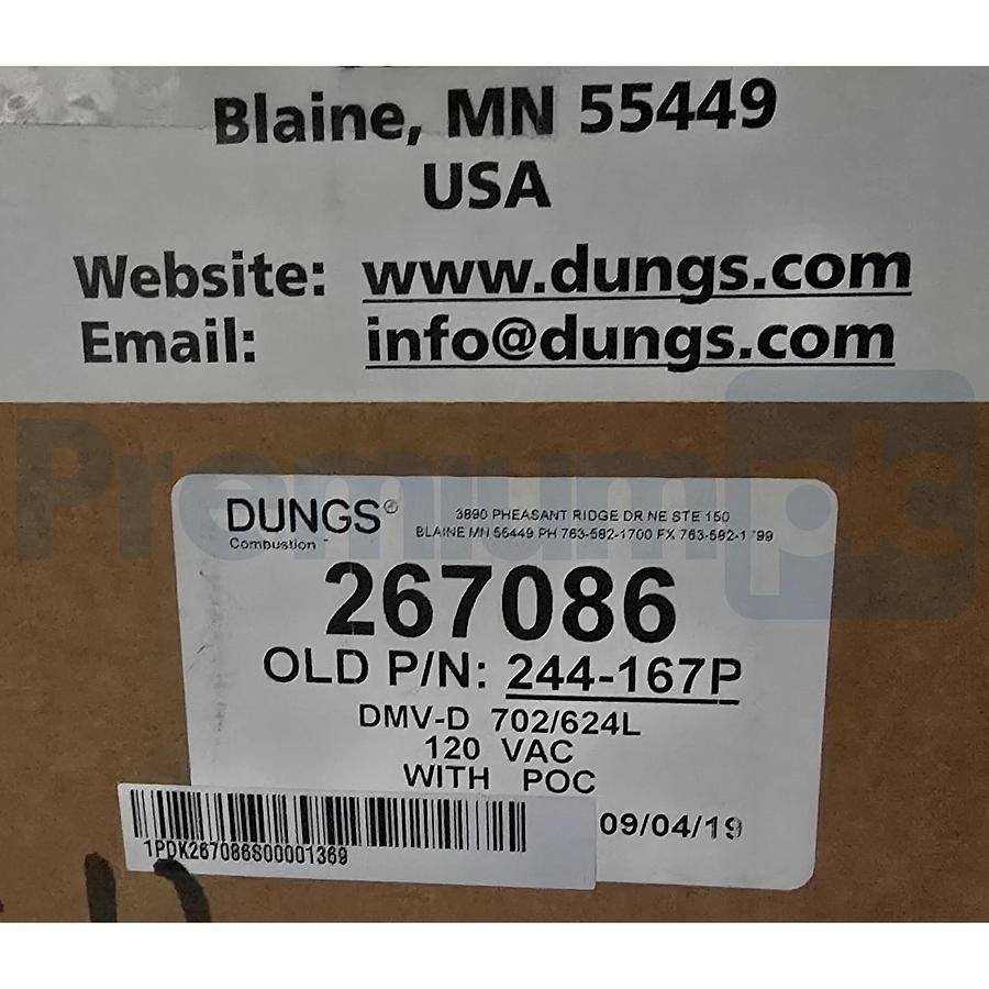 Dungs 267086 | 244-167P Dual Modular Safety Valve DMV-D 702/624L NSMP (read)