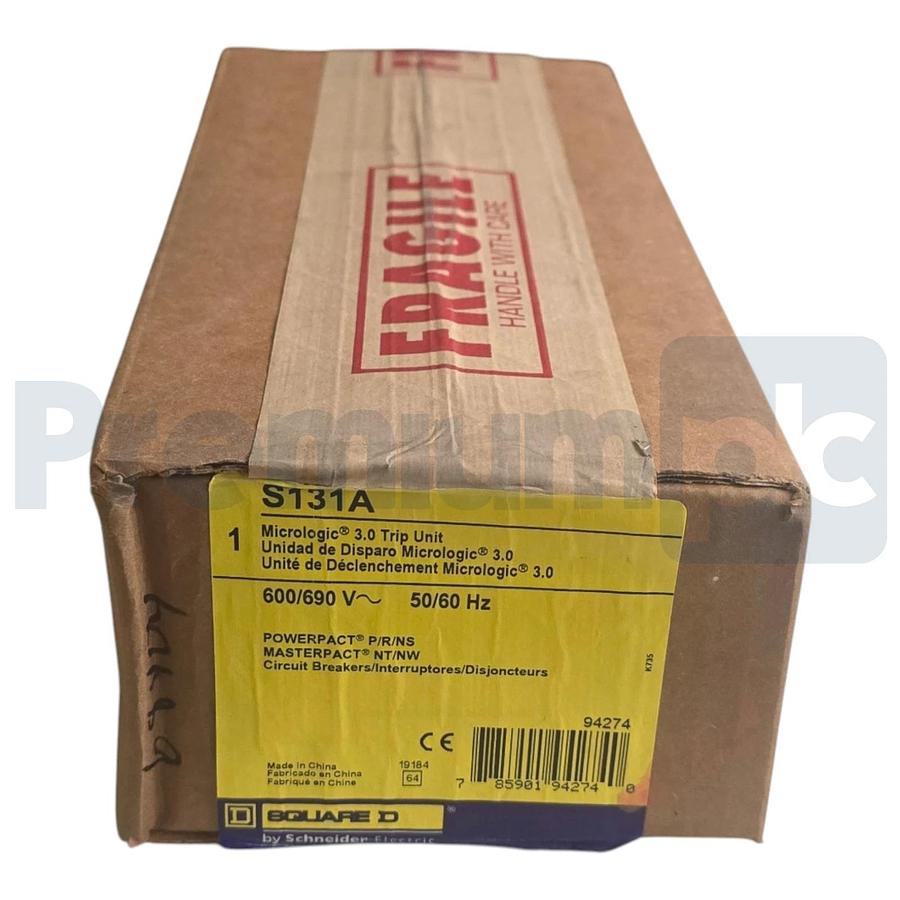 Used Square D S131A Micrologic 3.0 Electronic Trip Unit Powerpact Masterpact 94274 FS