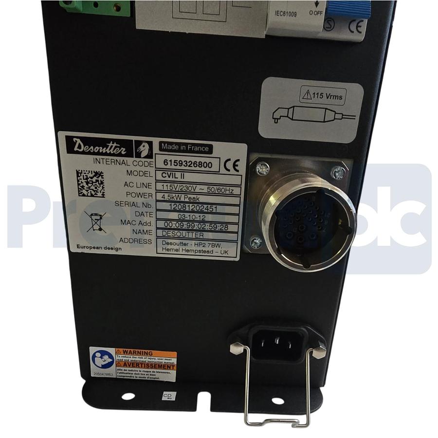 Used DESOUTTER 6159326800 CVIL II CONTROLLER 115/230VAC FOR E-PULSE NUTRUNNERS NSMP