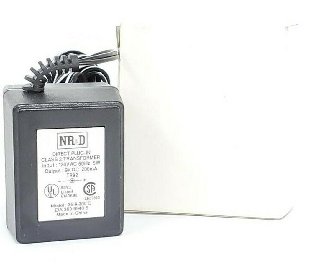 NEW NR&D 35-9-200 C POWER SUPPLY AC ADAPTER 9VDC 200mA 359200C