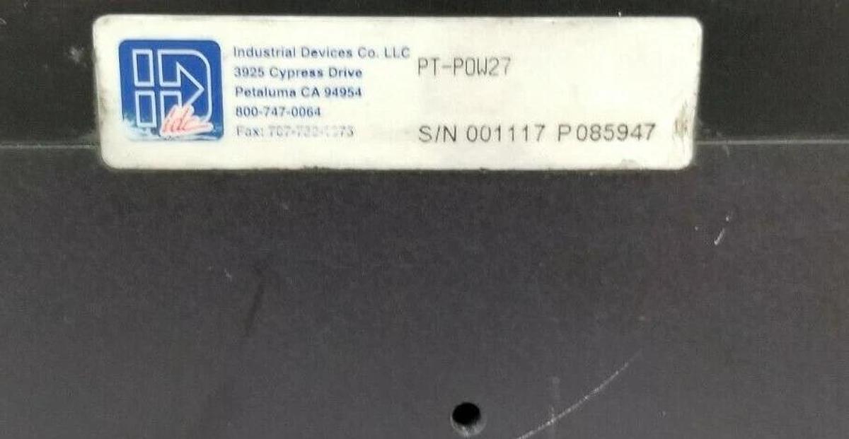 Used INDUSTRIAL CONTROL DEVICES CO. PT-POW27 LINEAR GUIDEWAY ASSEMBLY PT-P0W27
