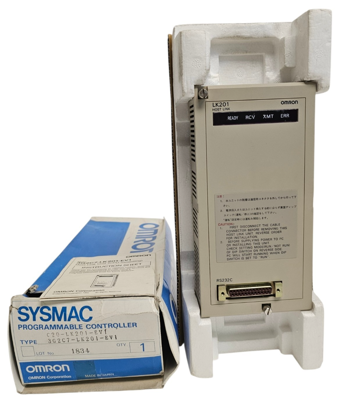 Used NIB OMRON 3G2C7-LK201-EV1 PROGRAMMABLE CONTROLLER C20-LK201-EV1 HOST LINK UNIT