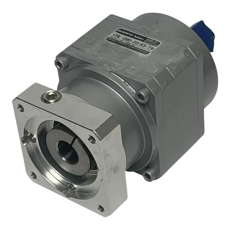 Shimpo Nidec VRL-090-20-K5-19 ABLE Reducer Planetary Gearbox Ratio 20:1 - NEW