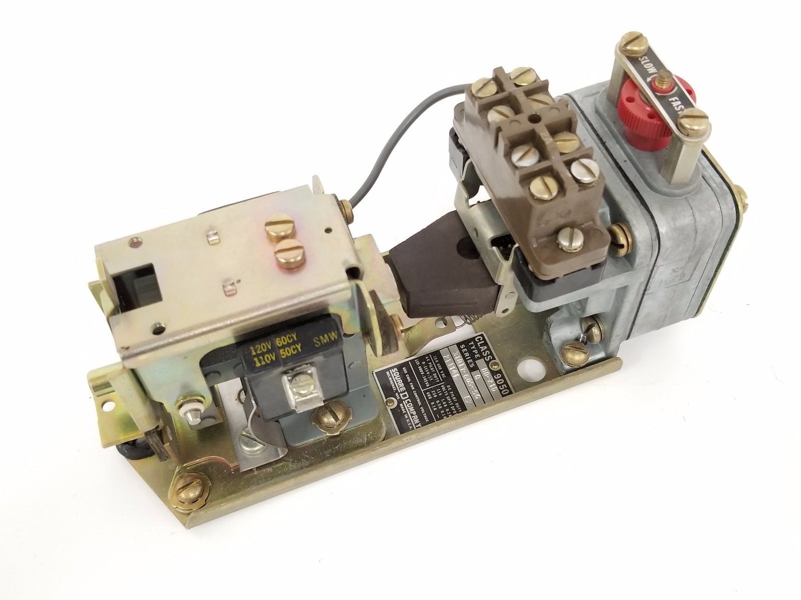 Used SQUARE D 9050-B0-21D TIMER SER. C, 9050B021D, 31017-605-50, 31017-400-54