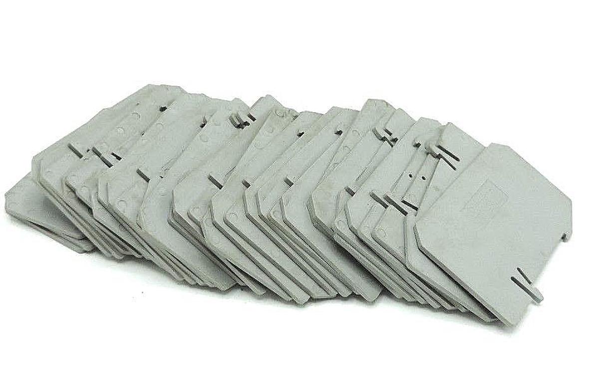 LOT OF 35 NEW PHOENIX CONTACT ATP-ZFK6 PLATE PARTITION GRAY ATPZFK6