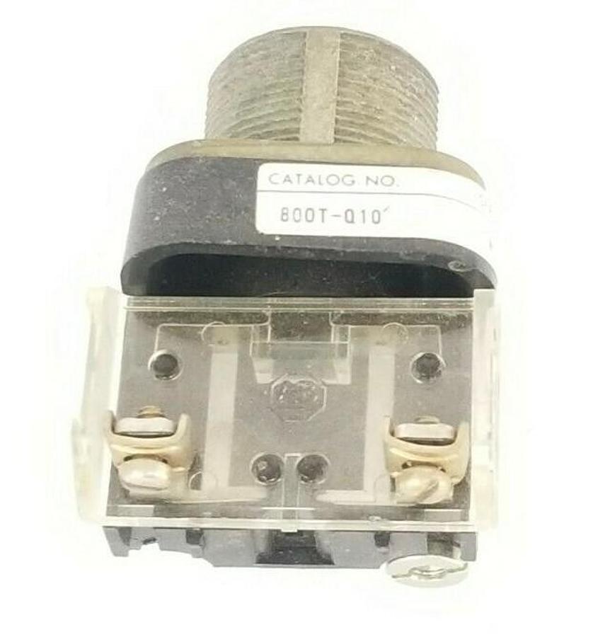 Used ALLEN BRADLEY 800T-Q10 SER. N PILOT LIGHT 120V (DAMAGED)