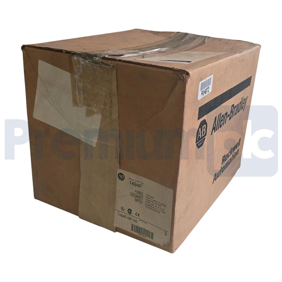 Used Surplus Allen Bradley 1494F-NF100 /A Fusible Disconnect Switch 100A 600VAC