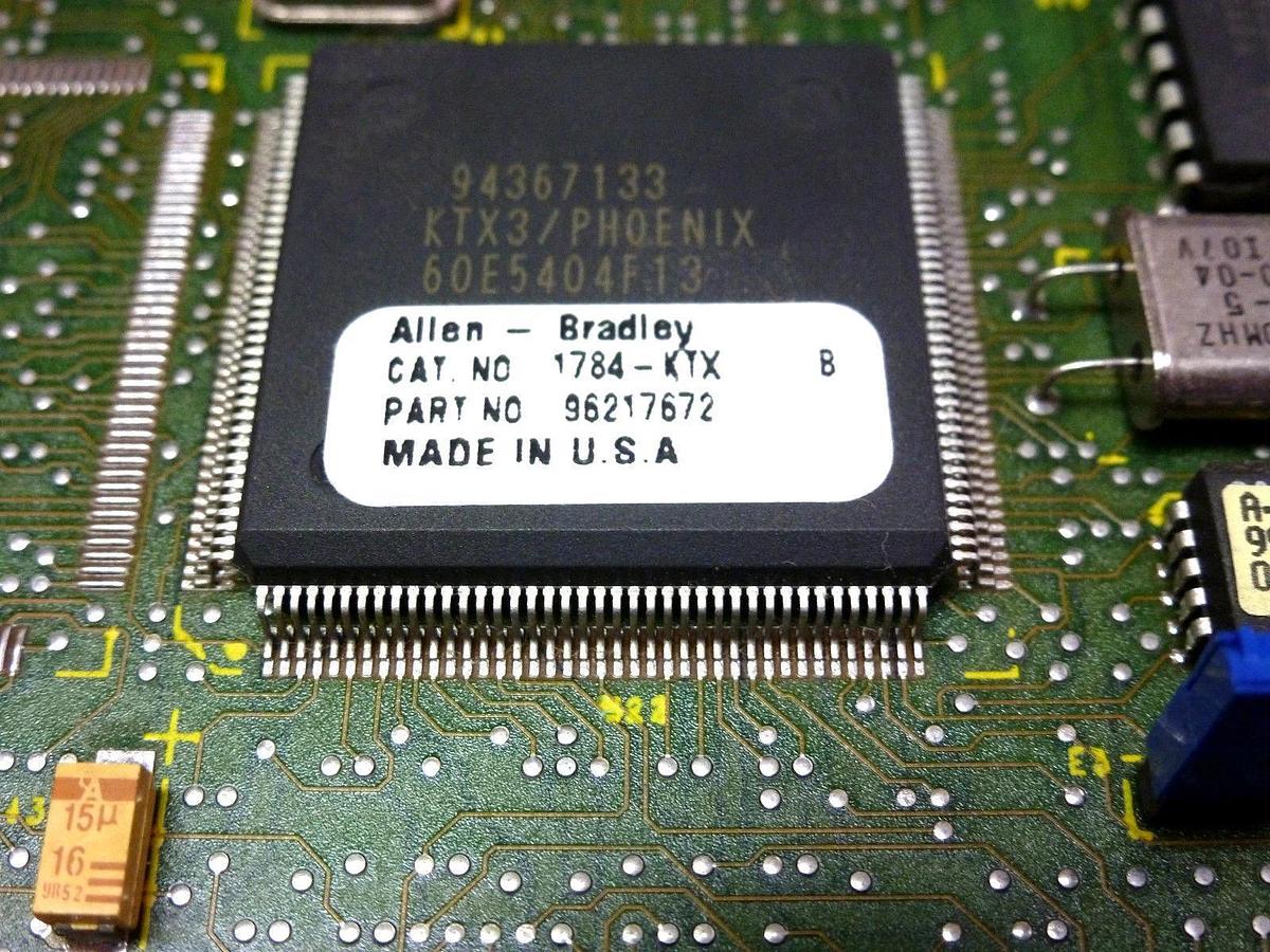 Used ALLEN BRADLEY 1784-KTX SER. B 96217672 ISA BUS PC DH485 RIO SCANNER 1PT 1784KTX