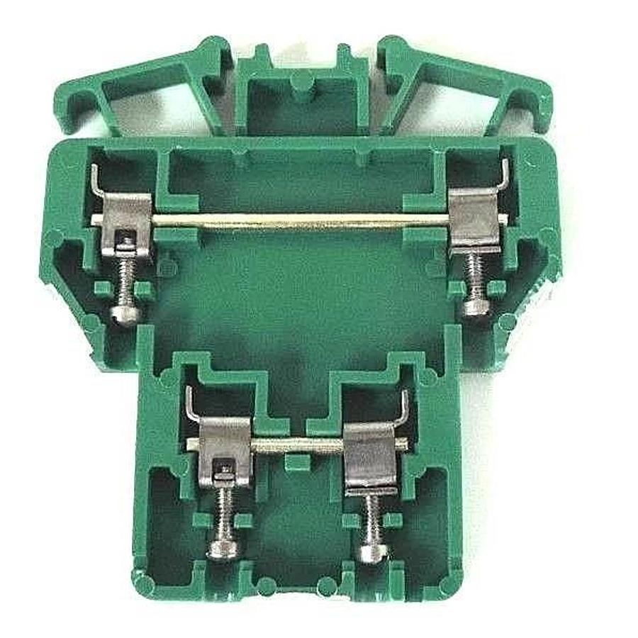 BOX OF 25 NEW ALLEN BRADLEY 1492-H2G SER. B GREEN TERMINAL BLOCKS 1492H2G