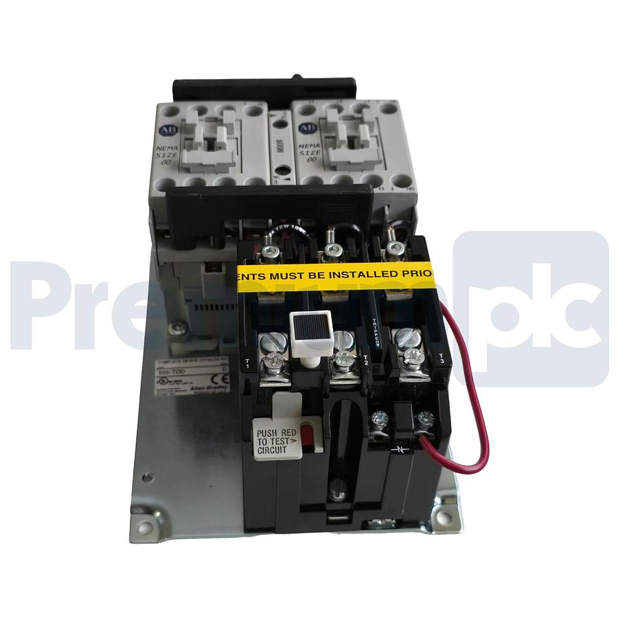 Used Allen-Bradley 505-TOD /D Full Voltage Reversing Starter NEMA Size 00 110-120V