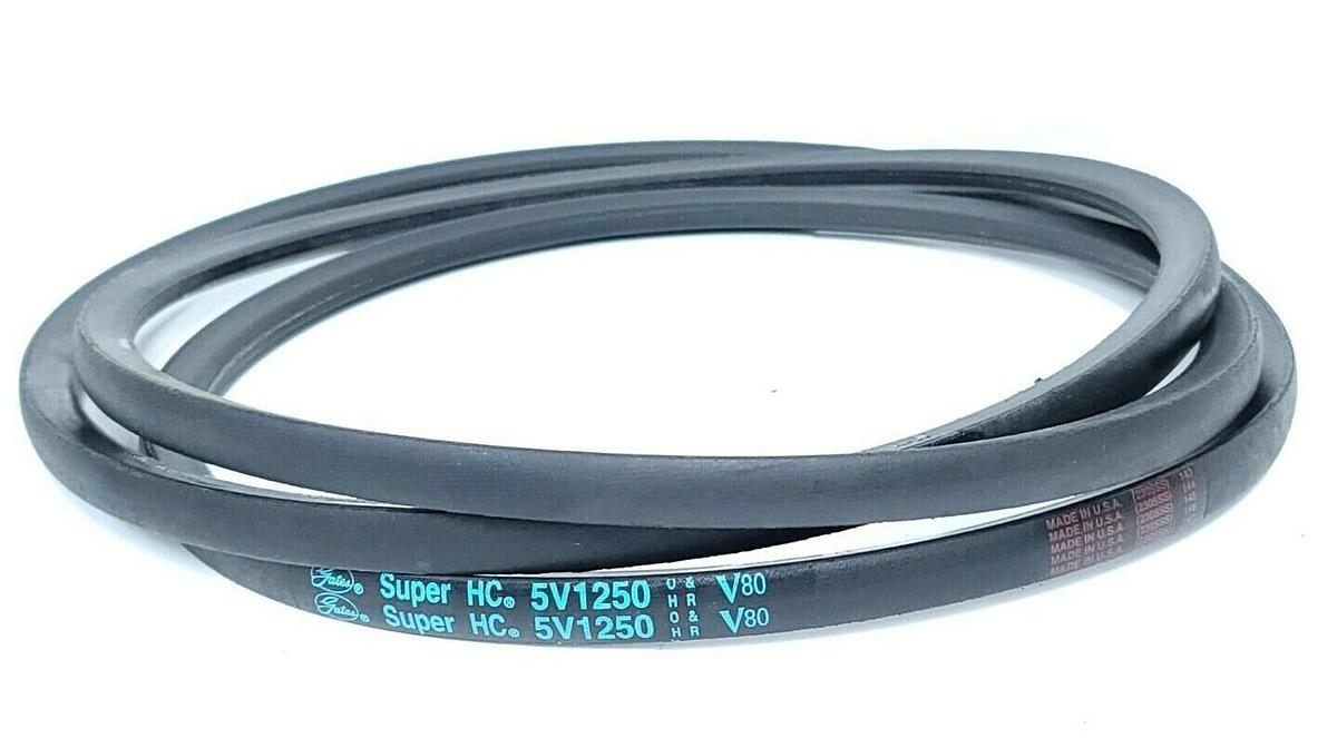 Used NEW GATES 5V1250 SUPER HC V-BELT OUTSIDE LENGTH: 125 INCH