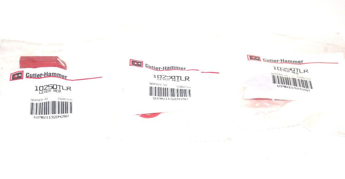 Used LOT OF 3 NEW CUTLER HAMMER 10250T-LR SELECTOR SWITCH LEVER 10250TLR
