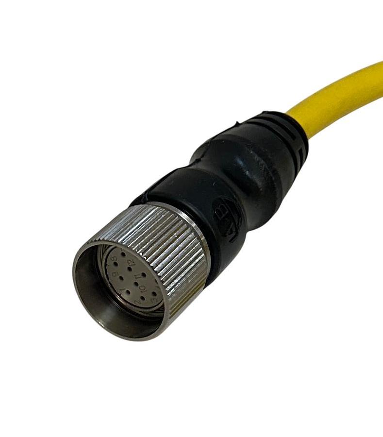 Used 2 ALLEN BRADLEY 889MS-FX9EA-2 /C BULLETIN 889MS CORDETS / PATCH CORD M23 2M NSMP