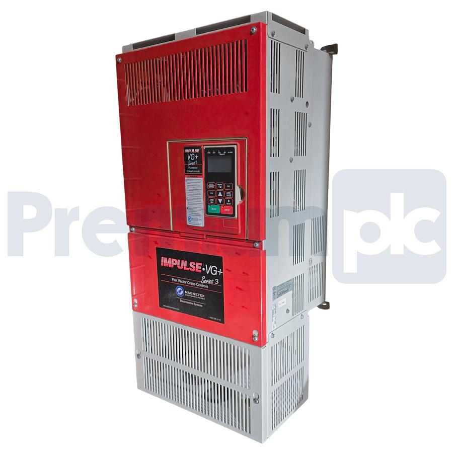 Used Magnetek Impulse 4112-FVG+S3 VG+ Series 3 Crane Inverter Drive 75HP CIMR-F7U4055