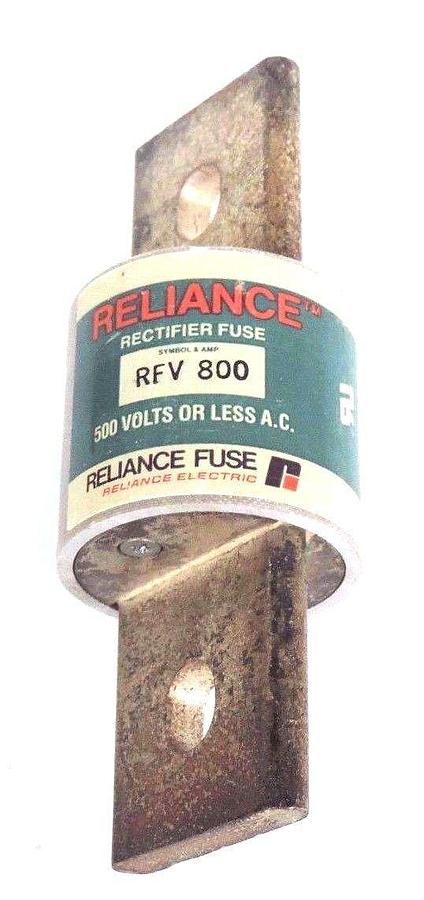 Used NIB RELIANCE RFV 800 500V 800A RECTIFIER FUSE RFV800, A50P800