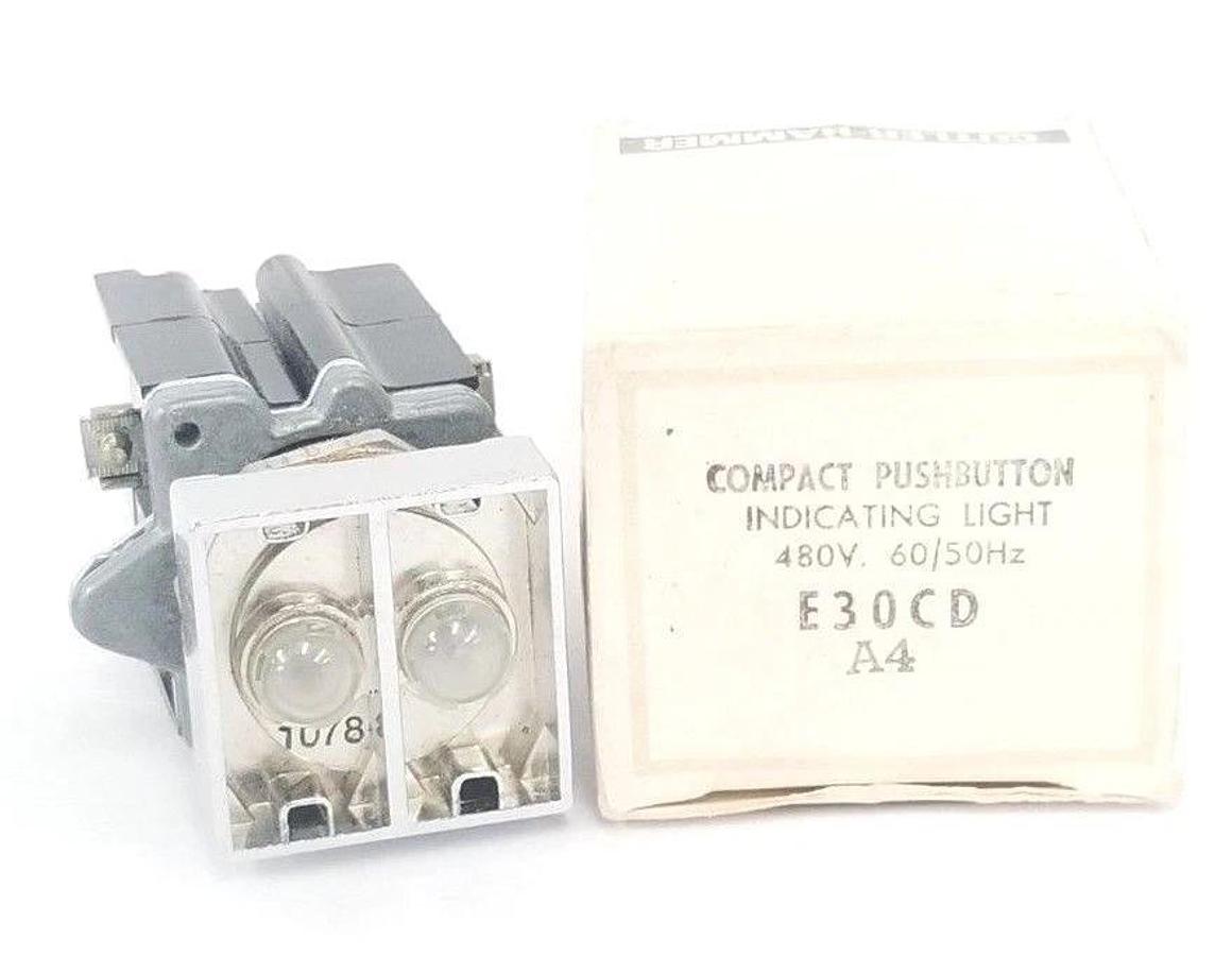 Used NIB EATON CUTLER-HAMMER E30CD COMPACT PUSHBUTTON INDICATING LIGHT 480V SER. A4