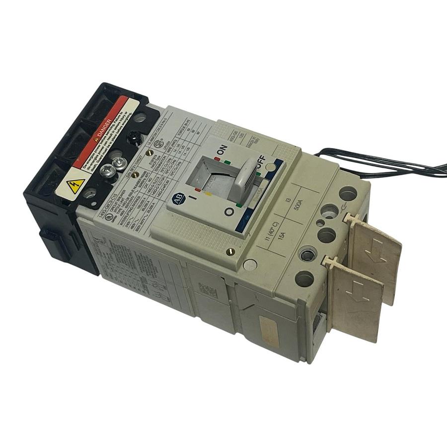Used Allen-Bradley 140G-G6C3-C15 Molded Case Circuit Breaker 15A 3-Pole 600V