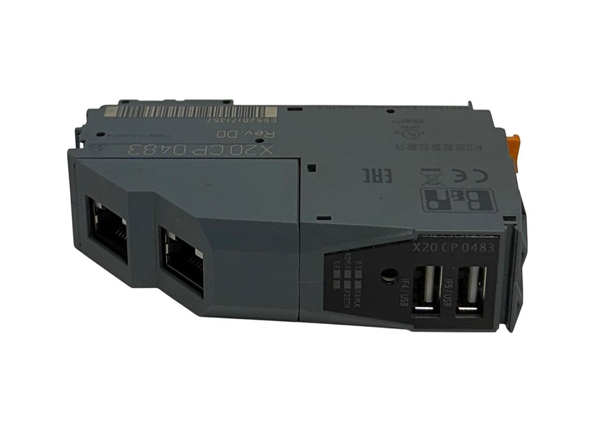 Used B&R X20 CP 0483 / X20CP0483 CPU LOGIC CONTROLLER 2- USB PORTS EtherNet D0 NSNP