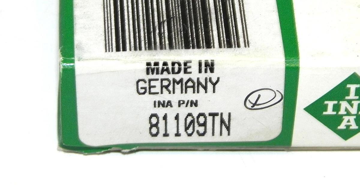 Used NIB INA 81109TN THRUST BEARING