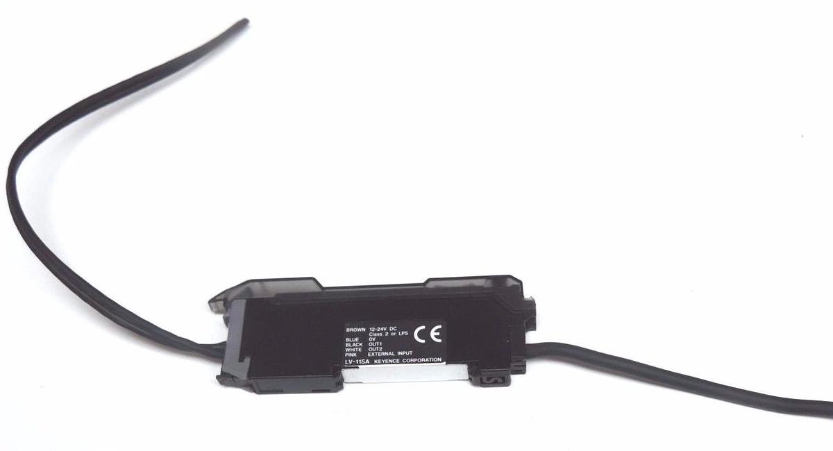 Used KEYENCE LV-11SA AMPLIFIER LASER LV11SA, 12-24V DC