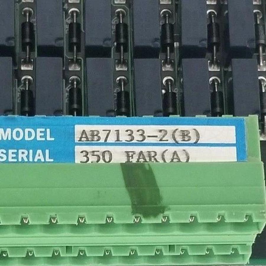 Used PILLAR INDUSTRIES AB7133-2 (B) MK11 I/O BOARD AB71331, AB71332B