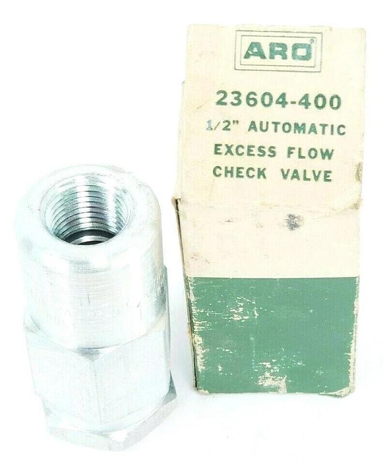 NIB ARO 23604-400 EXCESS FLOW CHECK VALVE 1/2'' AUTOMATIC