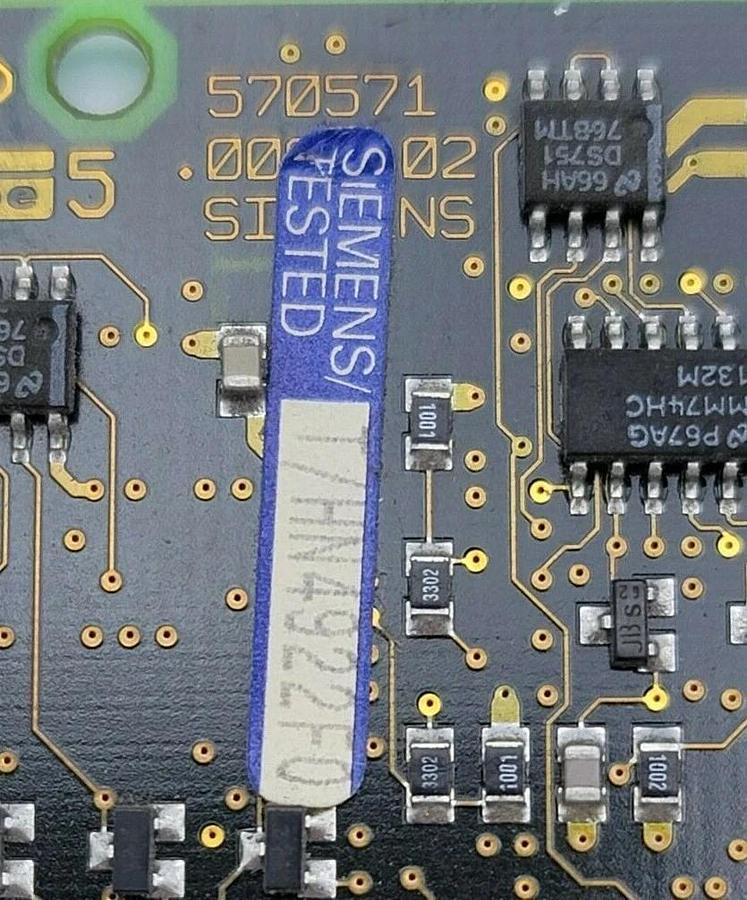 Used SIEMENS 570571.9101.02 DAUGHTER BOARD 570571.0002.02