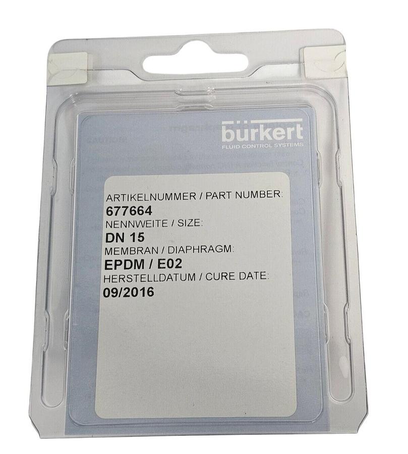 Used NEW BURKERT 00677664 MEMBRAN DIAPHRAGM 677664 DN15 EPDM