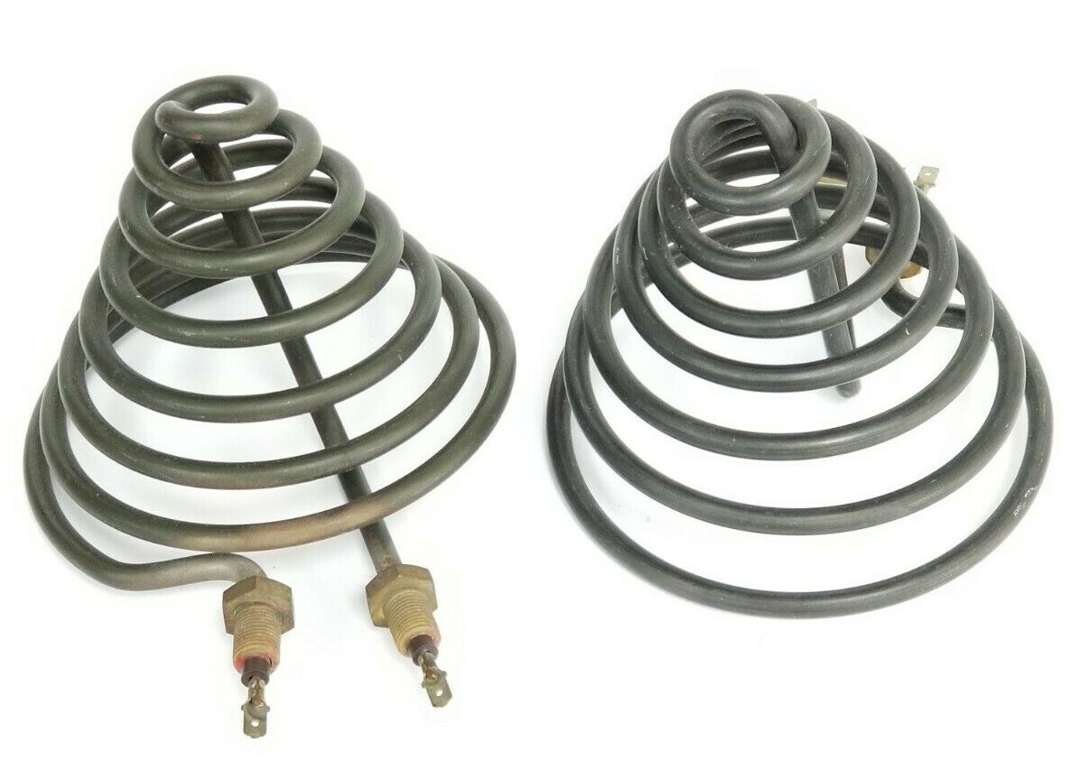 Used LOT OF 2 GENERIC 220008-A-05 ISS G CONE HEATER ELEMENTS 1200W 440V 1/98 97493/1