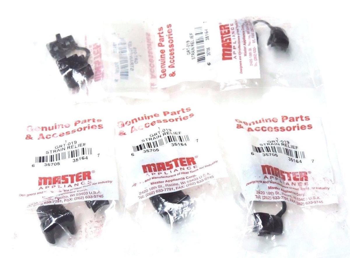 Used LOT OF 5 NEW MASTER APPLIANCE GRT-019 STRAIN RELIEF HOUSINGS GRT019