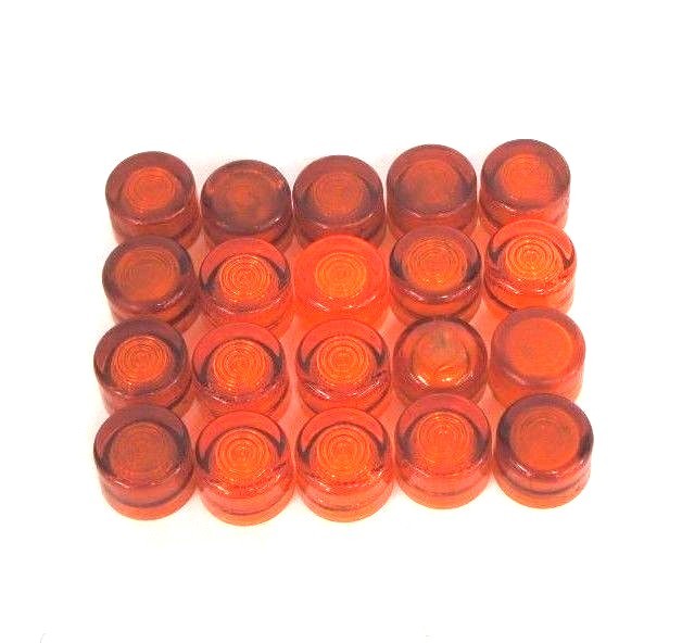 Used LOT OF 20 NEW ALLEN BRADLEY 800T-N42 AMBER LENS CAPS 800TN42