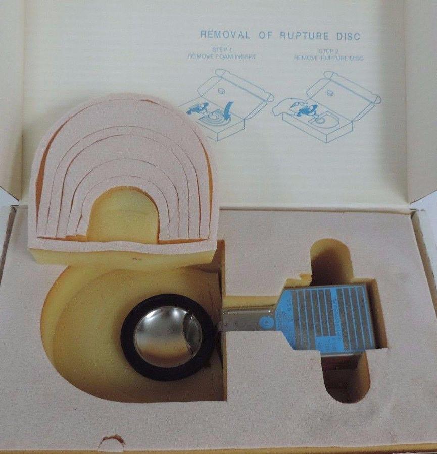 Used NIB CONTINENTAL DISC 8010461A RUPTURE DISC 2" SANITRX GAS/VAPOR/LIQUID PSE-6451A