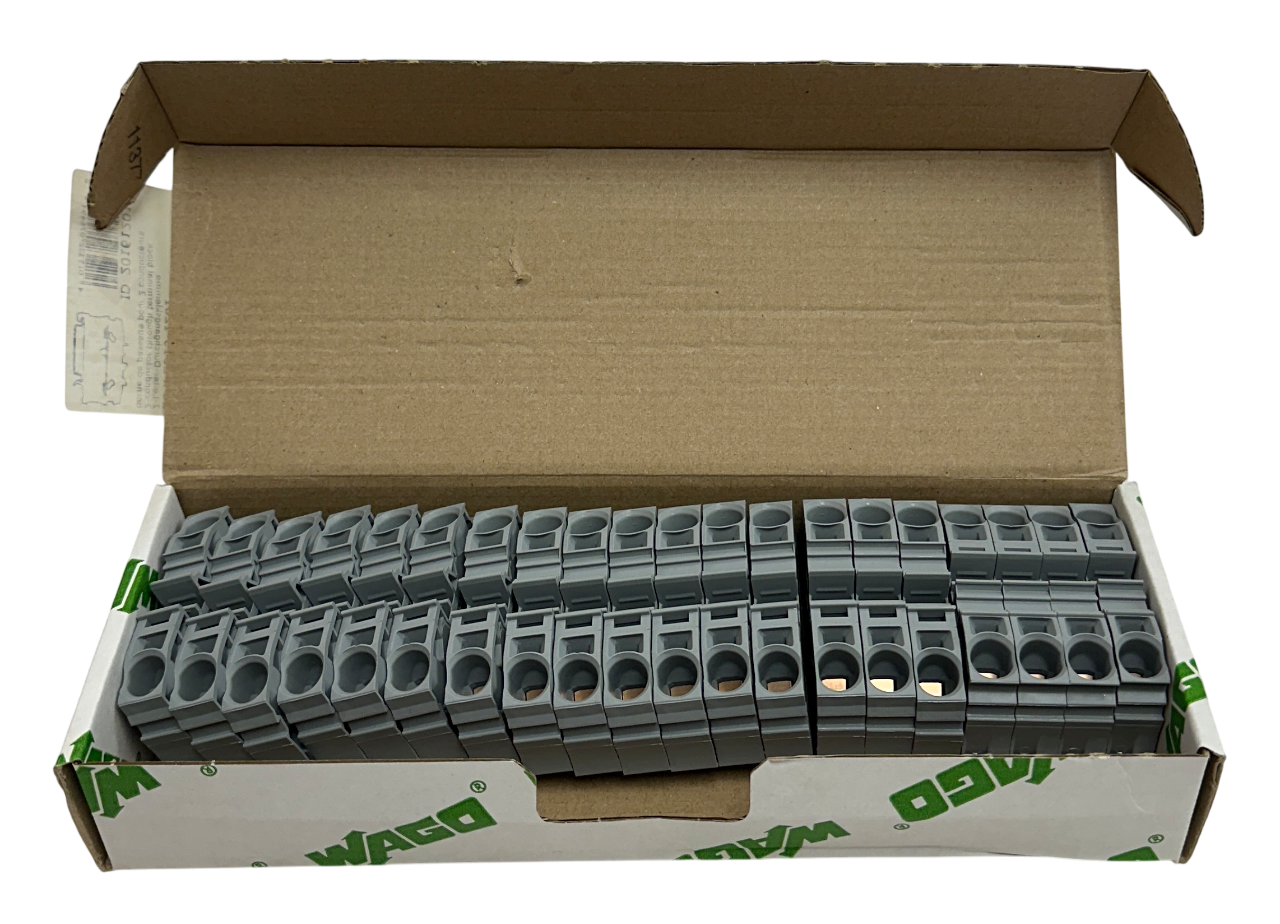 Used 20 WAGO 2016-1201 / 20161201 TOPJOB S 2-CONDUCTOR THROUGH TERMINAL BLOCKS NSMP