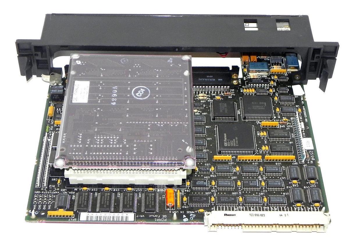 Used GE FANUC IC697ADC701C COPROCESSOR MODULE W/ IC697MEM719A 512KB CMOS MEM