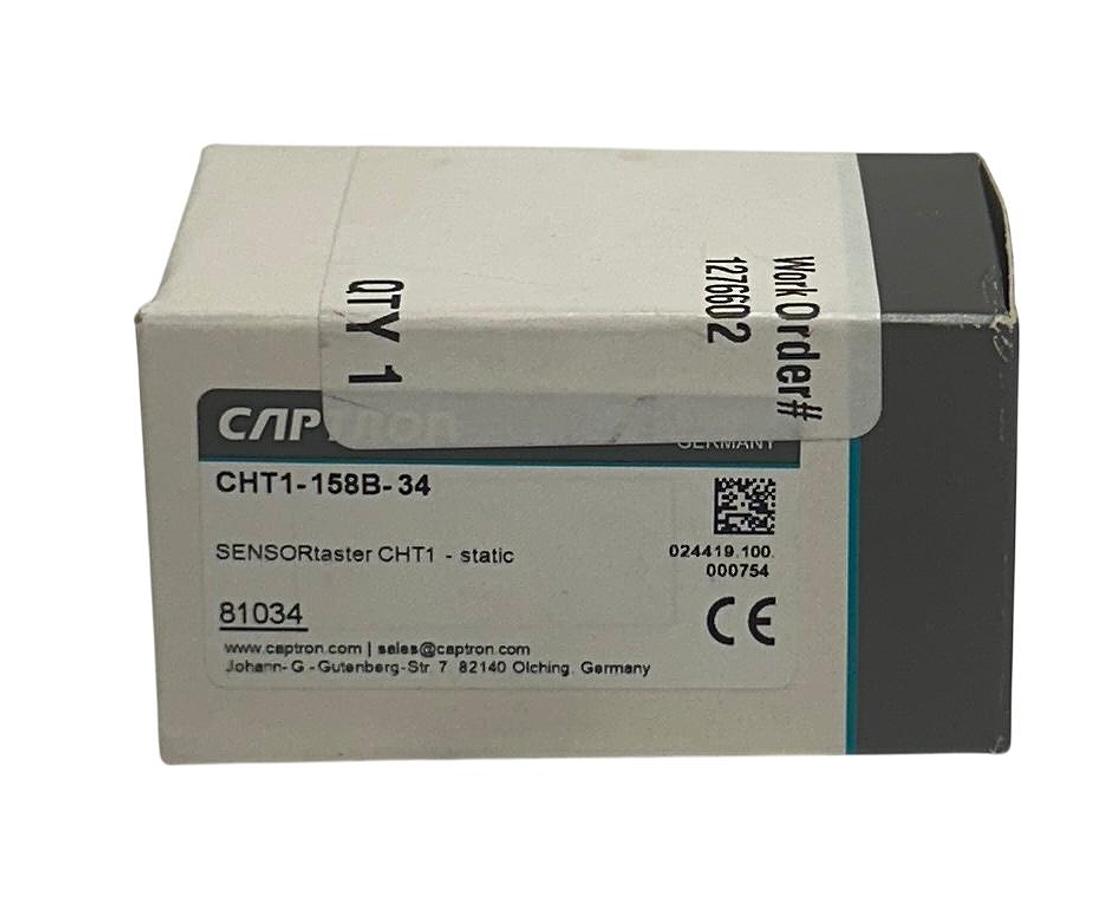 Used CAPTRON CHT1-158B-34 / CHT1158B34 SENSORtaster CHT1 STATIC PUSH BUTTON 22mm NSMP
