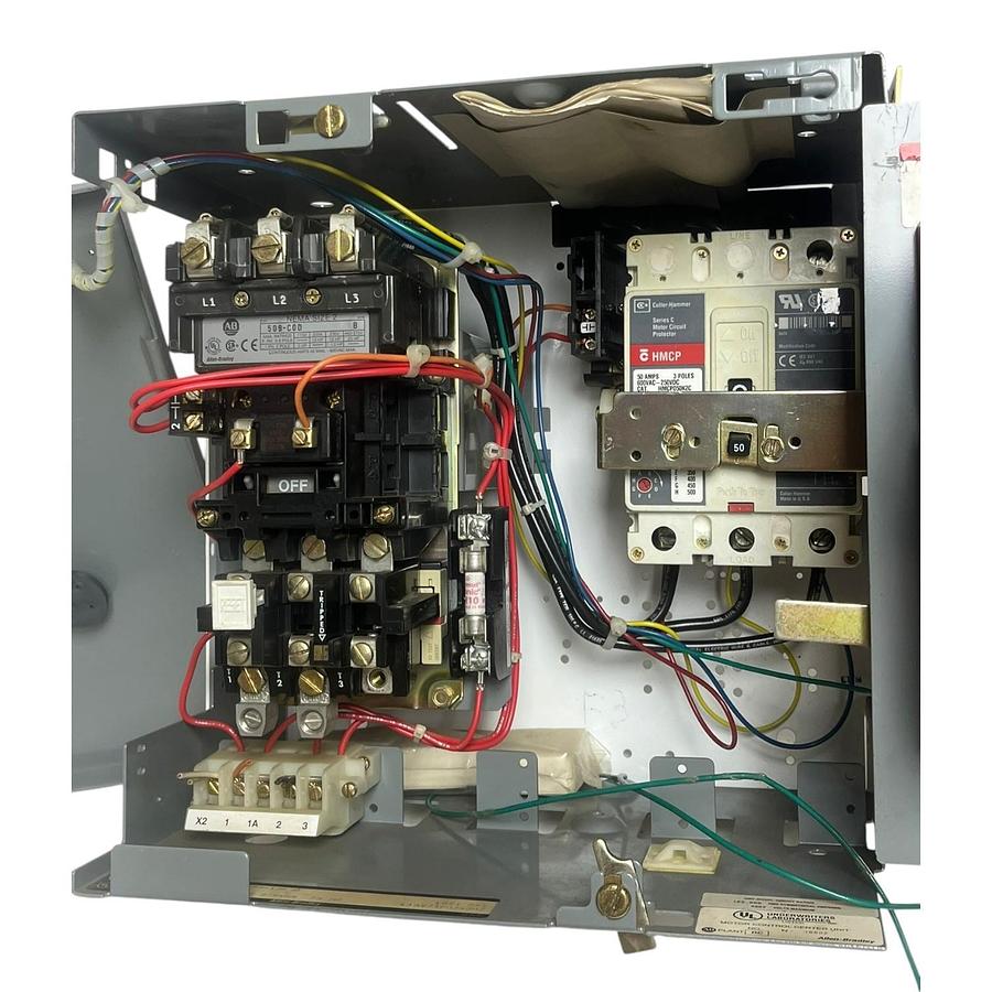 Used Allen-Bradley 2113B-CDDD-21-43CA MCC Bucket 20HP NEMA Size 2 Starter HMCP050K2C