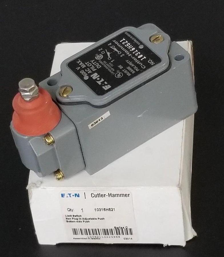Used NIB EATON CUTLER-HAMMER 10316H621 LIMIT SWITCH, 600VAC, SERIES C