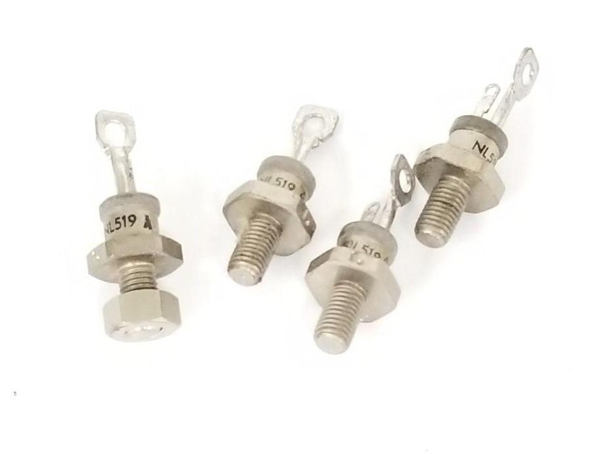 Used LOT OF 4 NATIONAL ELECTRONICS NL519-A RECTIFIER STUD DIODE 1.87 NL519