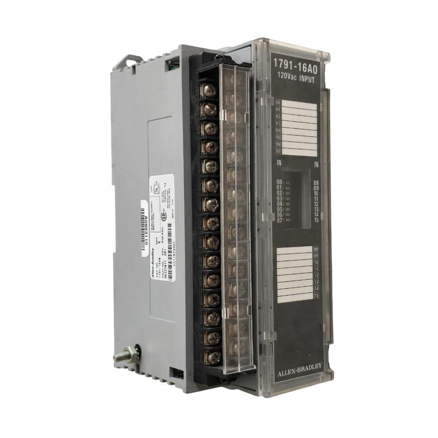 Used ALLEN BRADLEY 1791-16A0 /B 16-INPUT AC BLOCK I/O MODULE 120VAC 179116A0 REMAN