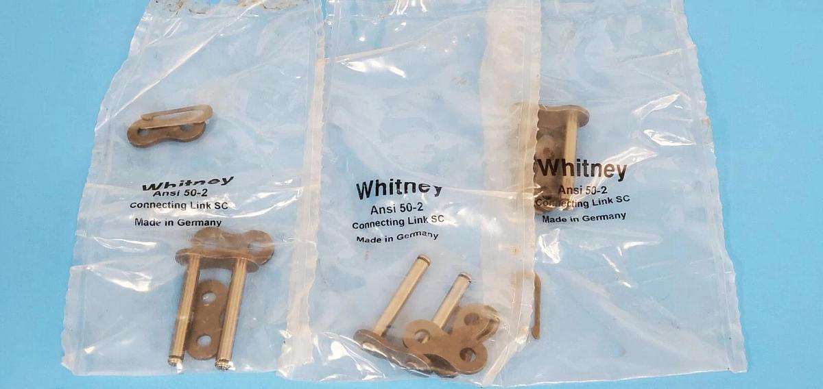 Used LOT OF 3 NEW WHITNEY ANSI 50-2 CONNECTING LINKS 502