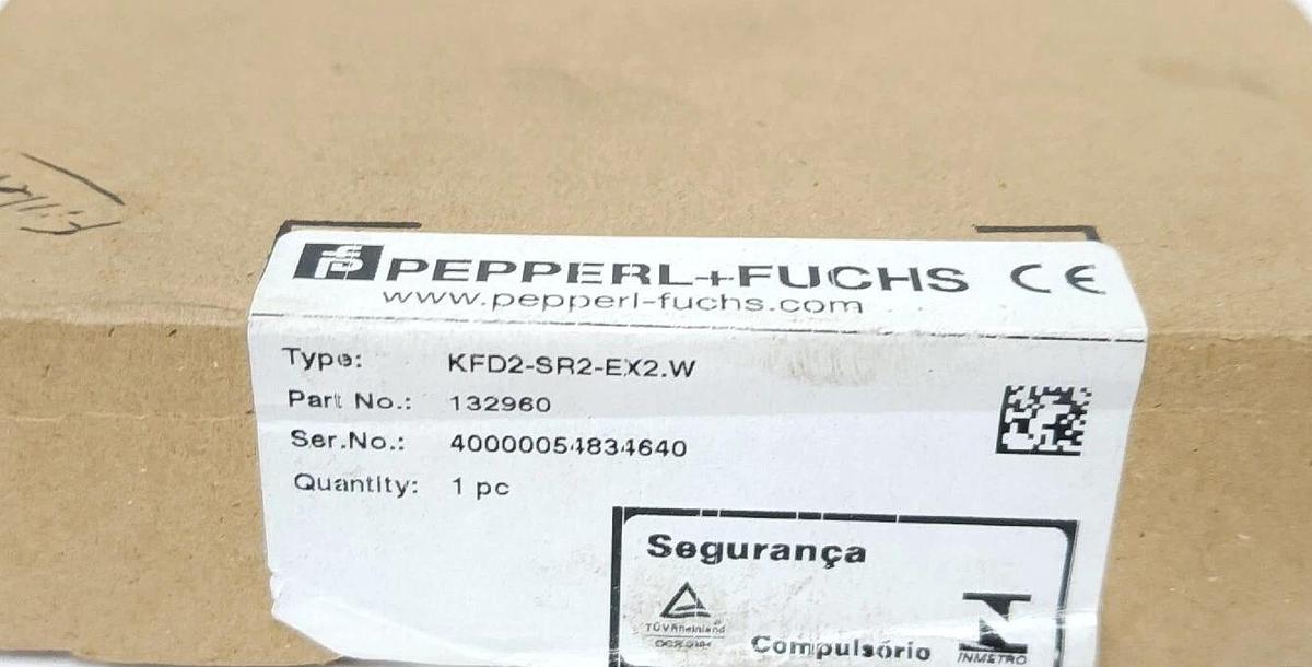 Used NIB PEPPERL+FUCHS KFD2-SR2-EX2.W SWITCH AMPLIFIER PART NO. 132960