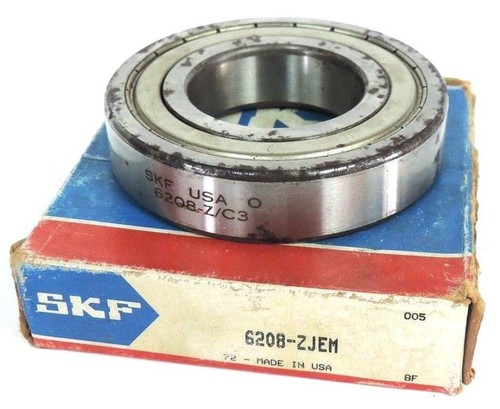 Used NIB SKF 6208-Z/C3 SINGLE ROW BALL BEARING 6208-ZJEM 6208ZC3