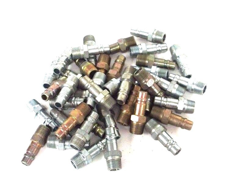 Used LOT OF 42 DIXON 1/2" X 3/8" DCP 17 QUICK CONNECT FITTINGS DCP17