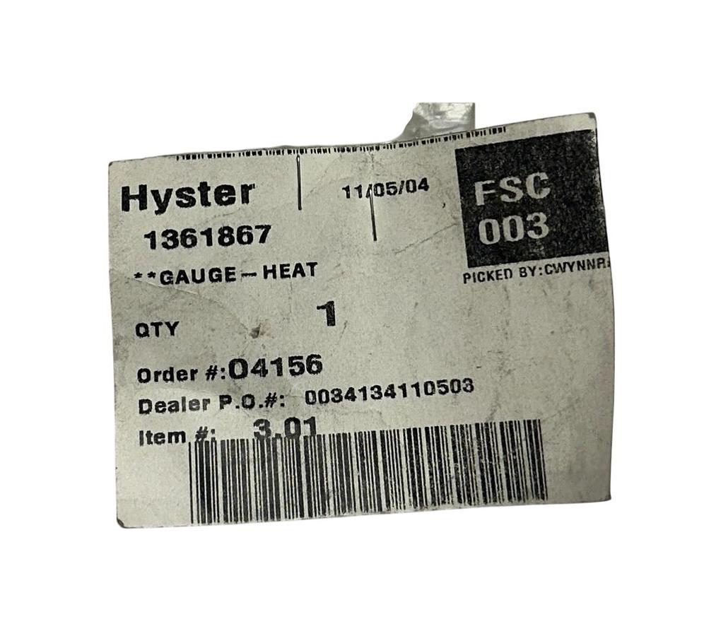Used HYSTER 1361867 / HY1361867 OEM WATER TEMP SENDER HEAT FOR FORKLIFT NSNP