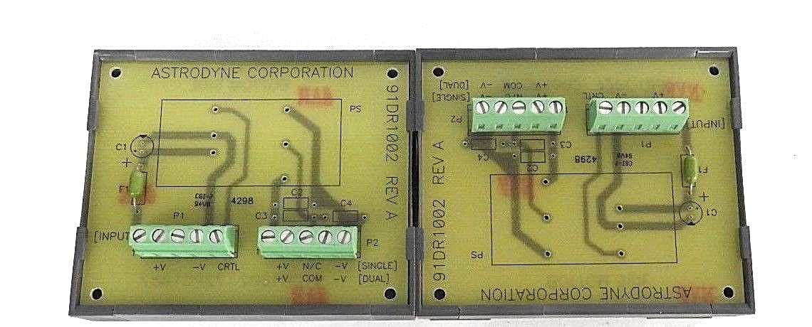 Used LOT OF 2 NEW ASTRODYNE CORP. 91DR1002 REV. A DIN-RAIL MOUNTING SOCKETS